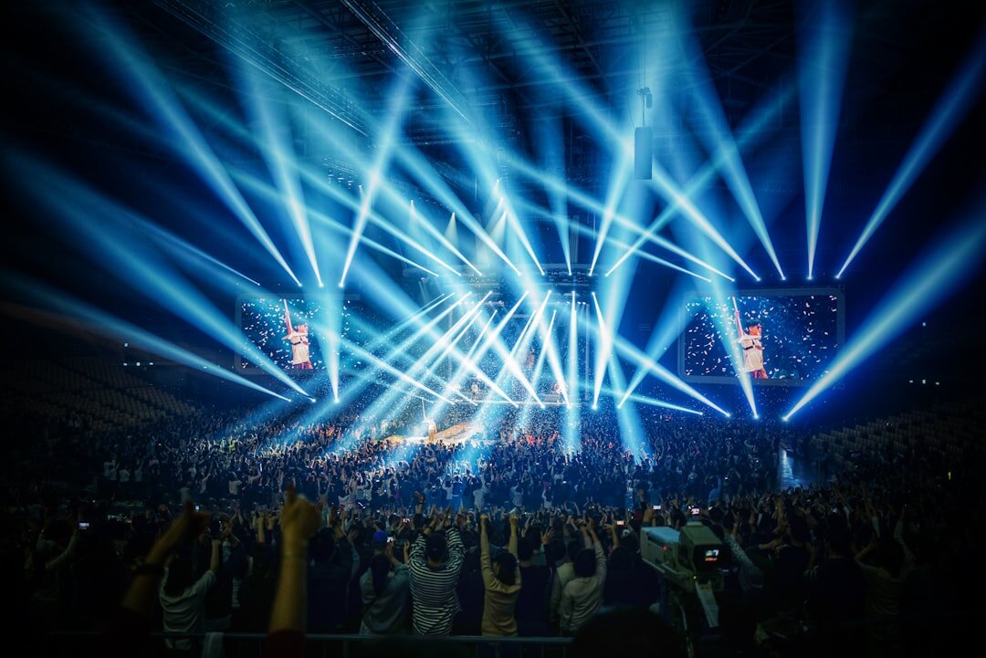 Concert and event production with lighting and technical equipment