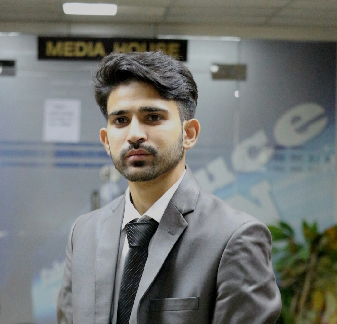Professional man in suit with confident expression